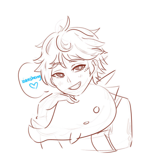 bust + minimal color + light shading