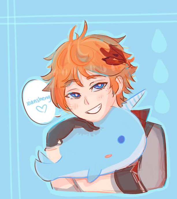 bust + shaded + simple (bg)